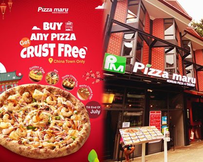 Pizzamaru China Town Branch ရဲ့ ဇူလိုင်လ တစ်လလုံး ရနိုင်မယ့် Free Crust အစီအစဉ်